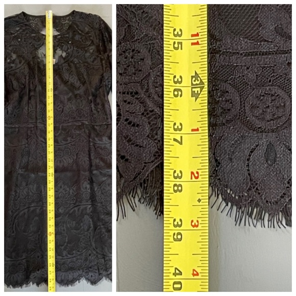 NWT BB DAKOTA Jayce Lace Black Sheath Party Cocktail Dress Size 14 - Picture 9 of 16